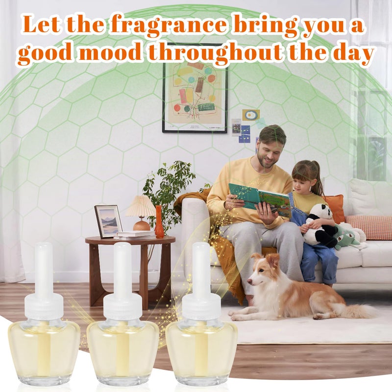 LASENTEUR Plug In Air Freshener Refills for Home, Hawaiian, Jasmine & Cotton Scent Blend, 12 Count, 7.92 Fl Oz, Compatible with Air Wick & Glade, Not Include Glade Plus, Fragrance Refill for Office, Bathroom - Image 5