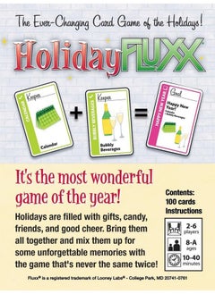 لوني لابس لعبة بطاقات Looney Labs Holiday Fluxx - احتفل بالأعياد مع لاعبين من 2 إلى 6 لاعبين  - Image 2