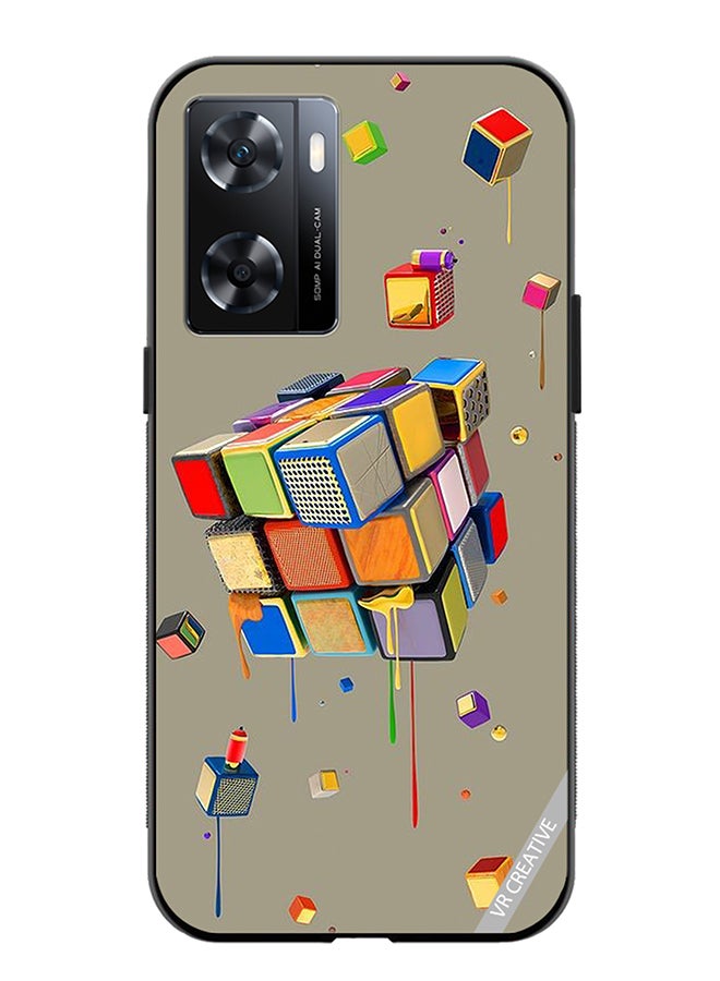 VR CREATIVE Protective Case Cover For Oppo A57/A77s Dice Design Multicolour - Image 1
