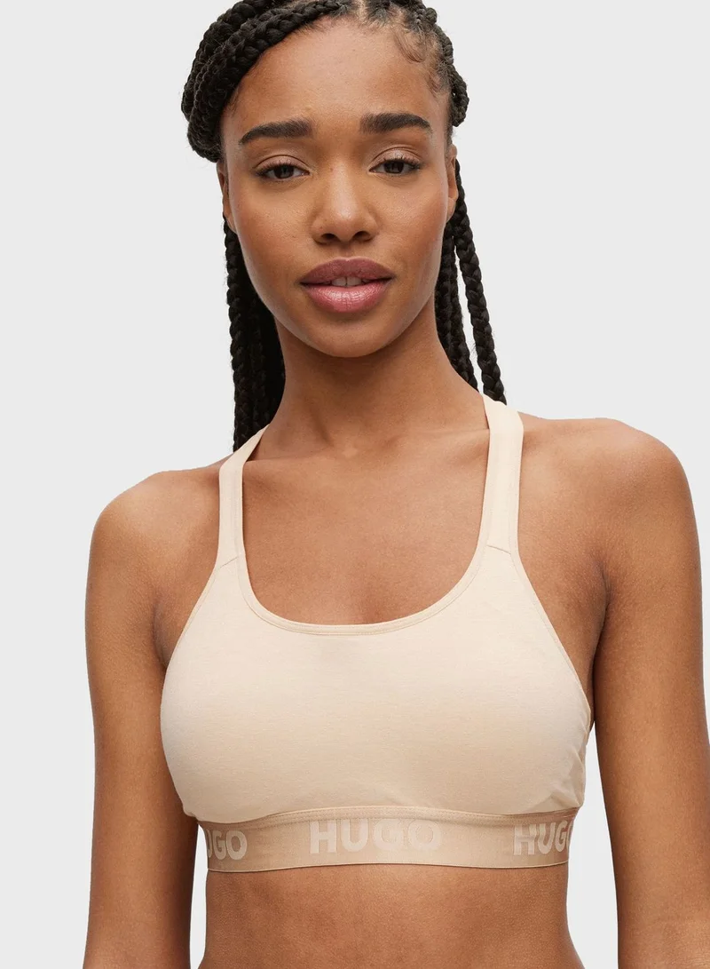 HUGO Logo Band T-Shirt Bra