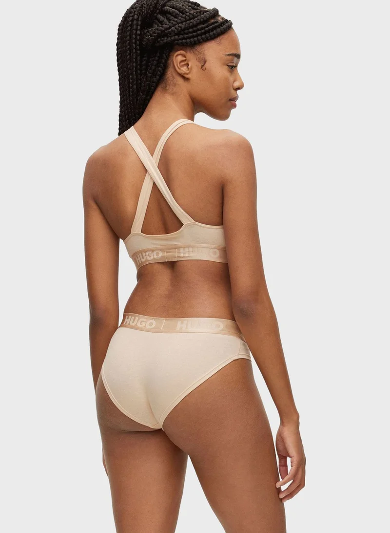 HUGO Logo Band T-Shirt Bra