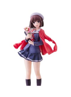 Anime Passerby Heroine Development Record Graduation School Uniform Kato Hui Hand-Made Ornaments Beautiful Girl Saint Hui School Uniform Kato Hui Anime Model 24Cm