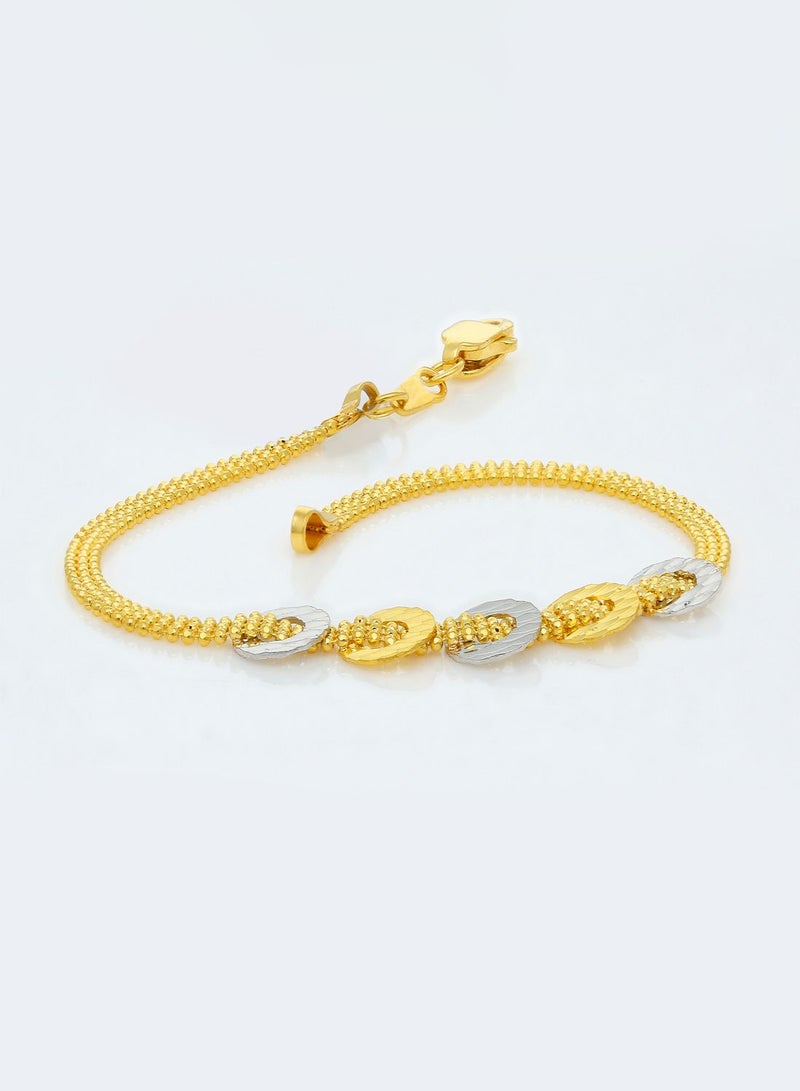 Malabar Gold and Diamonds 22 KT 916 Purity Gold Bracelet AIBR427  - Image 3