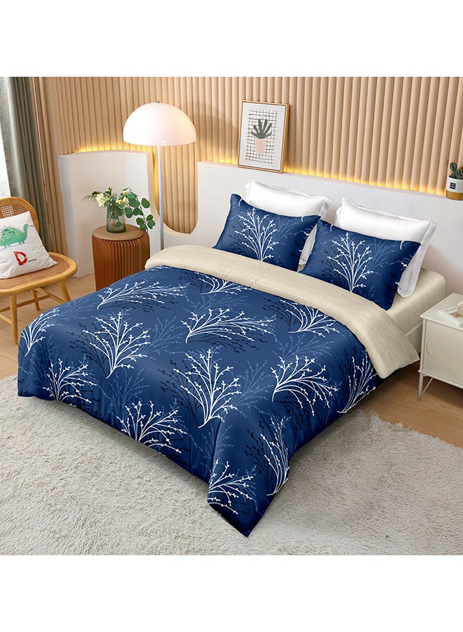 ايست من نون طقم غطاء لحاف من ٤ قطع | مصنوع من ألياف دقيقة ناعمة | ألوان متعددة | غطاء لحاف ١٦٠ × ٢٢٠ سم، ملاءة سرير ١٢٠ × ٢٠٠ سم مع جيب عميق ٣٠ سم، غطائي وسادة ٥٠ × ٧٥ سم | مناسب لمرتبة فردية - Image 2