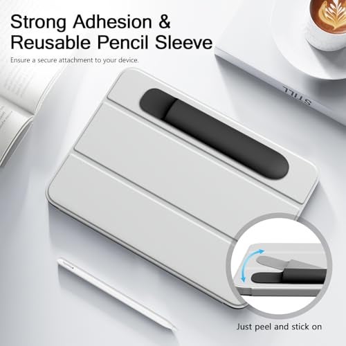 MoKo Pencil Case Holder, Adhesive Silicone Pencil Protected Sleeve Compatible with Apple Pencil Pro/ (USB-C)/ 1st/ 2nd Generation, Similarly Sized Styluses Accessories, Black - Image 3