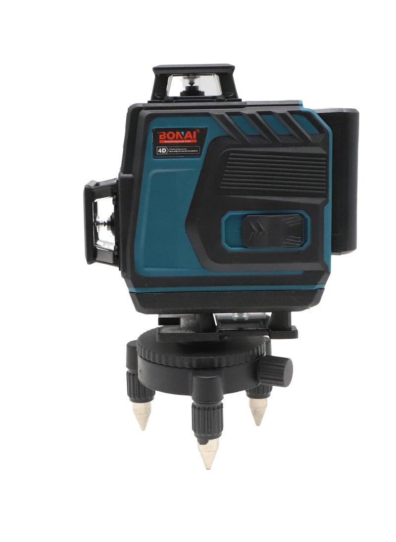 Bonai Multifunctional 4D 16 Lines Laser Level 3° Self-leveling Machine USB Rechargeable Lithium Battery Leveling Tool with Vertical Horizontal Tilt Lines