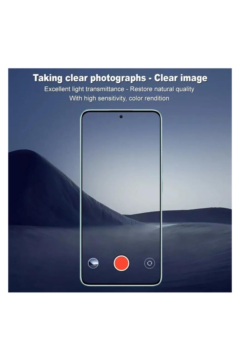 واقي عدسة كاميرا Xiaomi Redmi Note 14 Pro، واقي شاشة من الزجاج المقوى HD [تغطية كاملة] [مضاد للخدش] حماية من السقوط فائق الشفافة/حافظة عدسة رفيعة - شفاف - Image 4