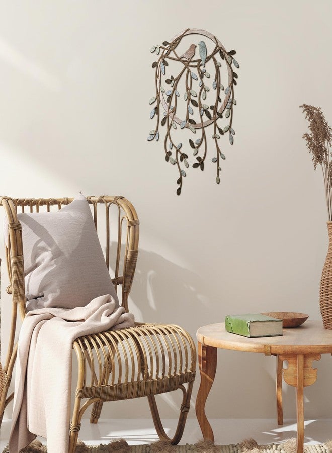 فيرايكل لوحة جدارية معدنية من فيرايكل، طائر على غصن شجرة، ديكور فني على شكل طائر، مناسب لغرفة المعيشة، الحديقة، غرفة النوم، المكتب، ديكور جدار المنزل، ديكور حفلات الانتقال إلى منزل جديد (لون داكن) - Image 4