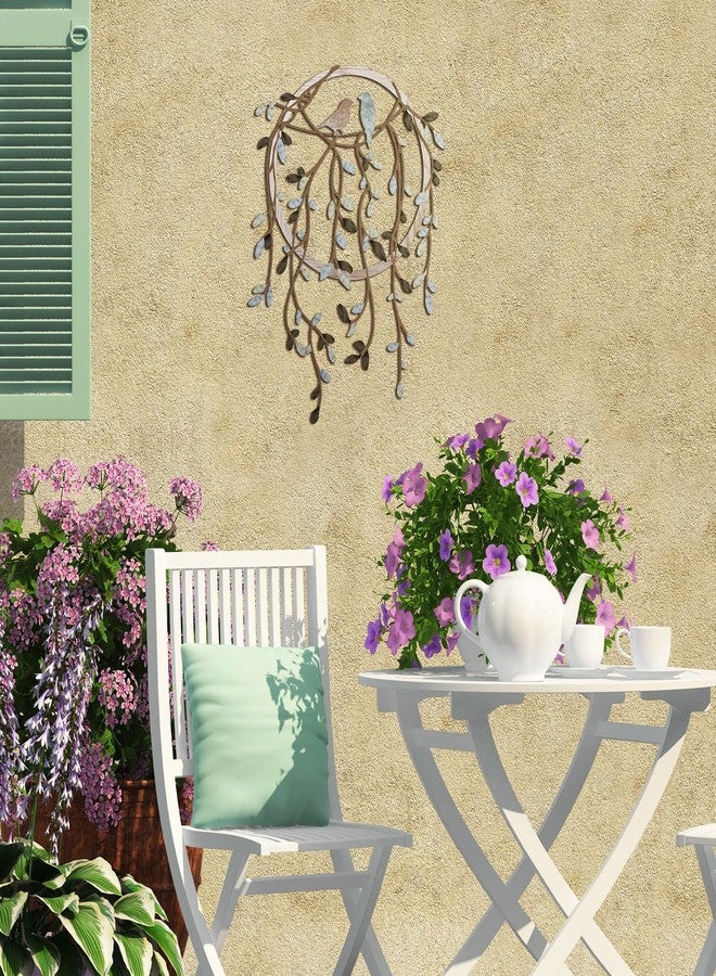 فيرايكل لوحة جدارية معدنية من فيرايكل، طائر على غصن شجرة، ديكور فني على شكل طائر، مناسب لغرفة المعيشة، الحديقة، غرفة النوم، المكتب، ديكور جدار المنزل، ديكور حفلات الانتقال إلى منزل جديد (لون داكن) - Image 5