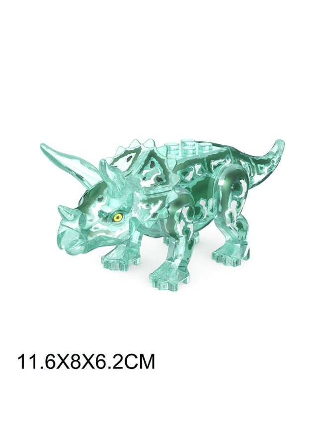 NIBEMINENT Small Jurassic Dinosaur 3-in-1 Block Crystal Toy