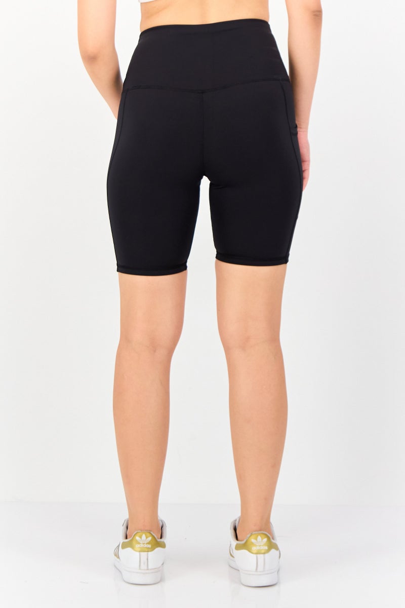Hurley Women Sportswear Fit Cycling Shorts, Black  - Image 2