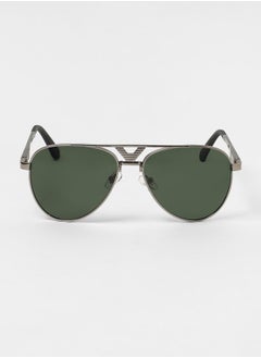 Haute Sauce The V-Bar Aviator Sunglasses - Space Grey  - Image 4