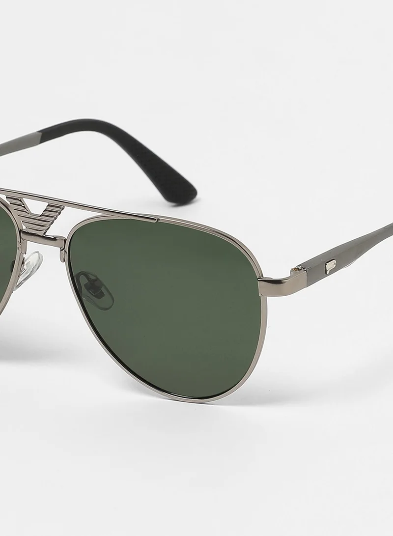Haute Sauce The V-Bar Aviator Sunglasses - Space Grey