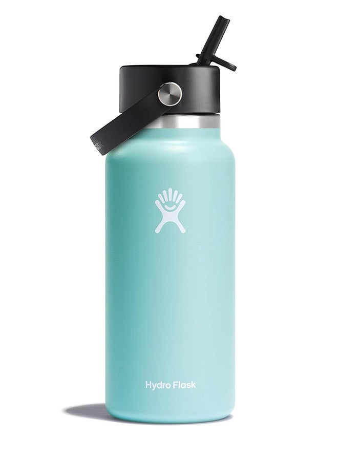 Hydro Flask 32 Oz Wide Flex Straw Cap Bottle - Insulated Stainless Steel - Wide Straw Lid, Non Spill, Leakproof, BPA-Free, Non-Toxic - Image 1