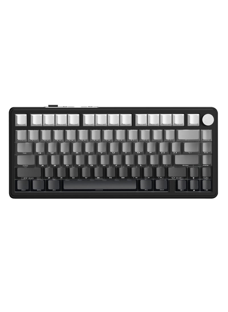 كيبورد ميكانيكي X85 ثلاثي الوضعيات مع مقبض CNC، وحشوة بخمس طبقات، قابل للتبديل الساخن، وإضاءة خلفية RGB - Image 1
