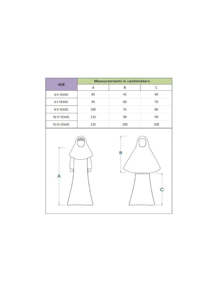 Flower Prayer Dress For Girls Pink Color