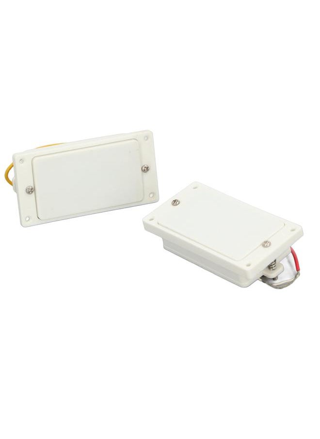Thoraya - 2PCS Closed Electric Guitar Pickup Double Coil Humbucker Pickup Replacement for Guitar Neck and Bridge White - Image 1