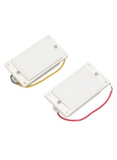 Thoraya 2PCS Closed Electric Guitar Pickup Double Coil Humbucker Pickup Replacement for Guitar Neck and Bridge White  - Image 2