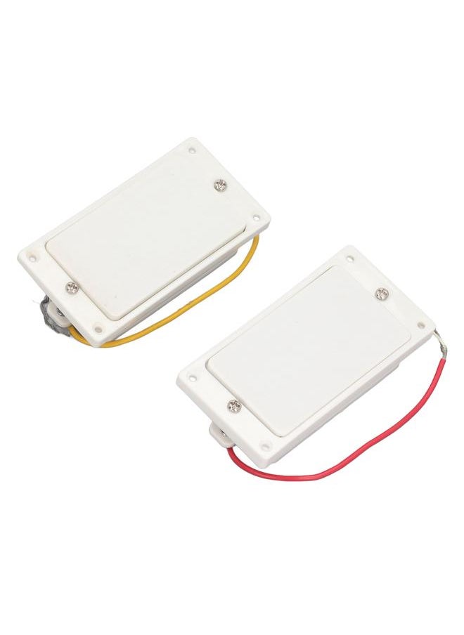 Thoraya - 2PCS Closed Electric Guitar Pickup Double Coil Humbucker Pickup Replacement for Guitar Neck and Bridge White - Image 1