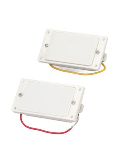 Thoraya 2PCS Closed Electric Guitar Pickup Double Coil Humbucker Pickup Replacement for Guitar Neck and Bridge White  - Image 4
