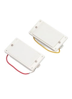 Thoraya 2PCS Closed Electric Guitar Pickup Double Coil Humbucker Pickup Replacement for Guitar Neck and Bridge White  - Image 3
