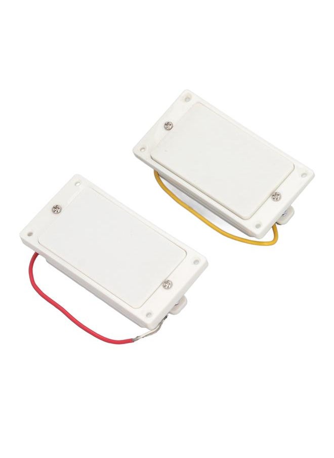 Thoraya - 2PCS Closed Electric Guitar Pickup Double Coil Humbucker Pickup Replacement for Guitar Neck and Bridge White - Image 1