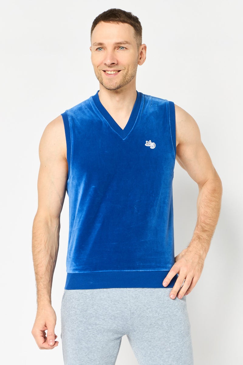 Puma X Noah Men Sportswear Fit Sleeveless Outdoor Vest, Blue - Image 1