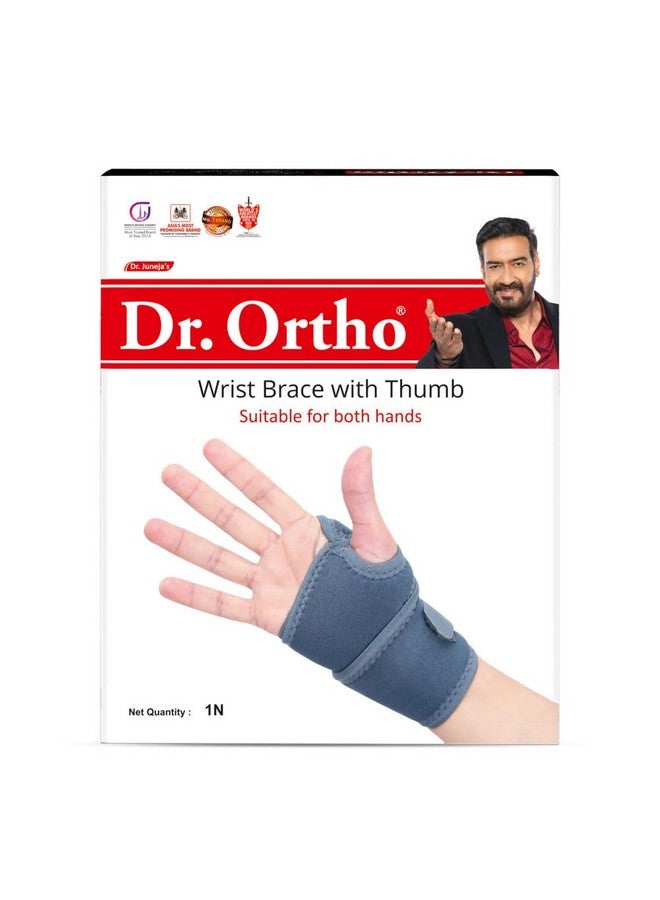 Dr. Ortho Dr.Ortho Nylon Wrist Brace With Thumb,Wrist Hand Brace For Men & Women,Wrist Support - Image 2