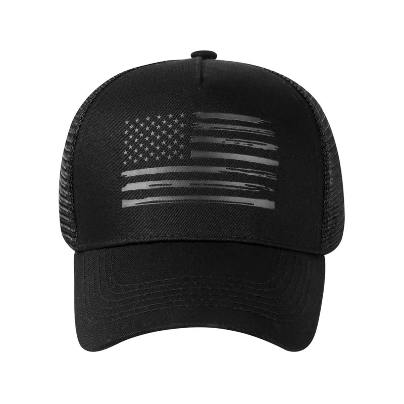 VIONLAN Baseball Cap, American Flag Trucker Hat for Men Women, Breathable Adjustable Fit Outdoor Mesh Snapback Hats - Image 2