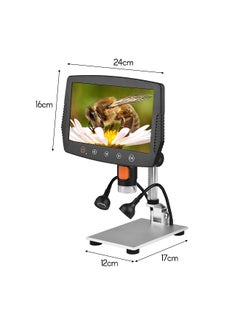 Generic 50-1000X 1080P High Resolution USB Digital Microscope with 9 Inch Large Clear Screen Remote Control for Plant Insect Observation Industrial Circuit Board Detection  - Image 4