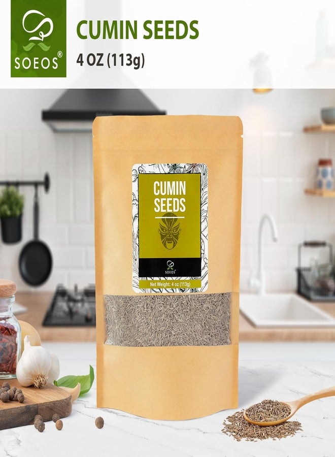 Soeos Cumin Seeds 4 oz (113g), Cumin Seed, Cumin Seeds, Whole Cumin Seed, Cumin Seeds Whole, Cumin Whole, Whole Cumin Seeds Bulk, Cumin Fresh, Packed in Resealable Bag - Image 3