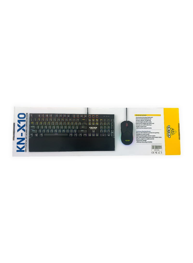 KN-X10: MECHANICAL KEYBOARD - GAMING MOUSE