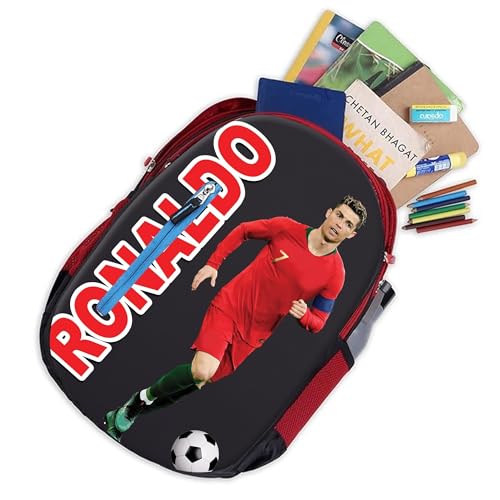 Ronaldo School Bag 18 Inch Cristiano Printed Travel Daytrip Office College Backpack for Girls & Boys Multi-Purpose Bag - Image 2