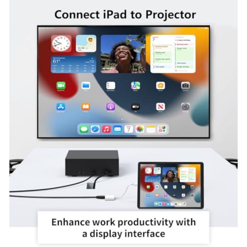 USB-C to HDMI Adapter for iPhone 15/16 MacBook Pro Air iPad Pro Samsung S25/S24/S23, aluminum body, black, 4K@120Hz MFi certified USB 3.1 HDMI 2.0 - Image 4