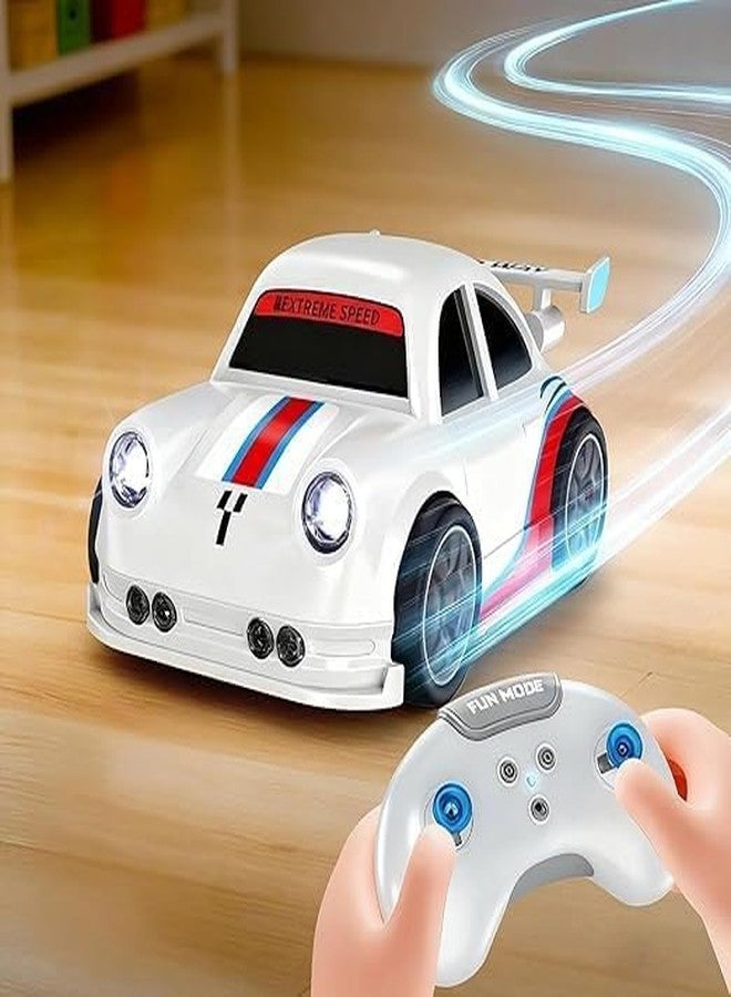 BOLTIX 1 pcs Mini Drifting RC Car Toy with Remote Control 2.4GHz Remote Control Drift Car with LED Lights, Compact Racing Car for Indoor Track Play, Desktop Racing Vehicle - Image 2