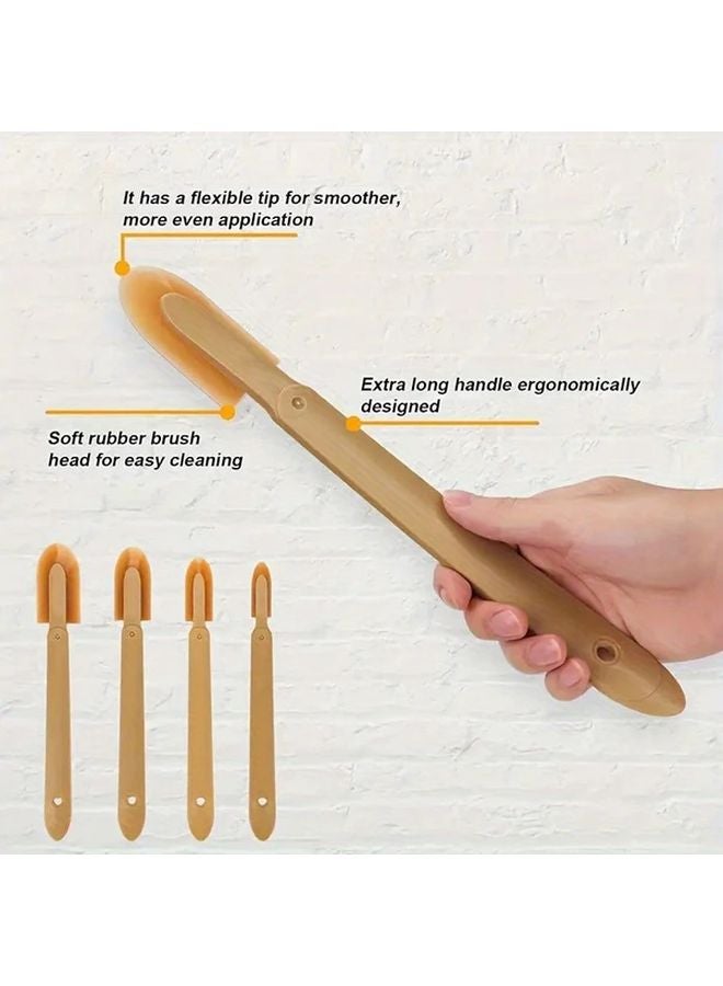 4pcs Silicone Caulking Tool Set Ergonomic Handle For Smooth Application Cleaning - Image 3