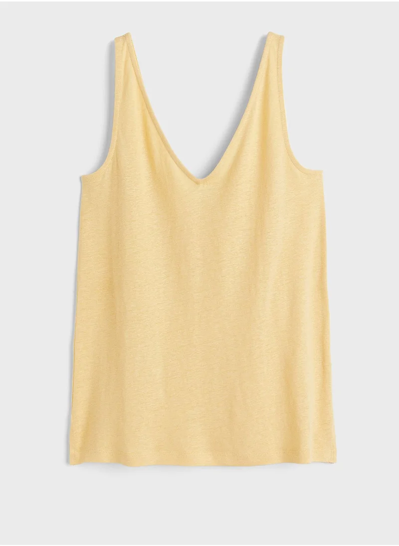 H&M Lined Blend Detail Top