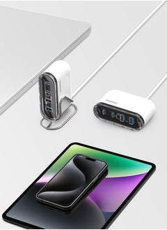 Momax Momax 1-Charge Flow GaN Tech Desktop Charger 4 Ports 80W - White  - Image 4