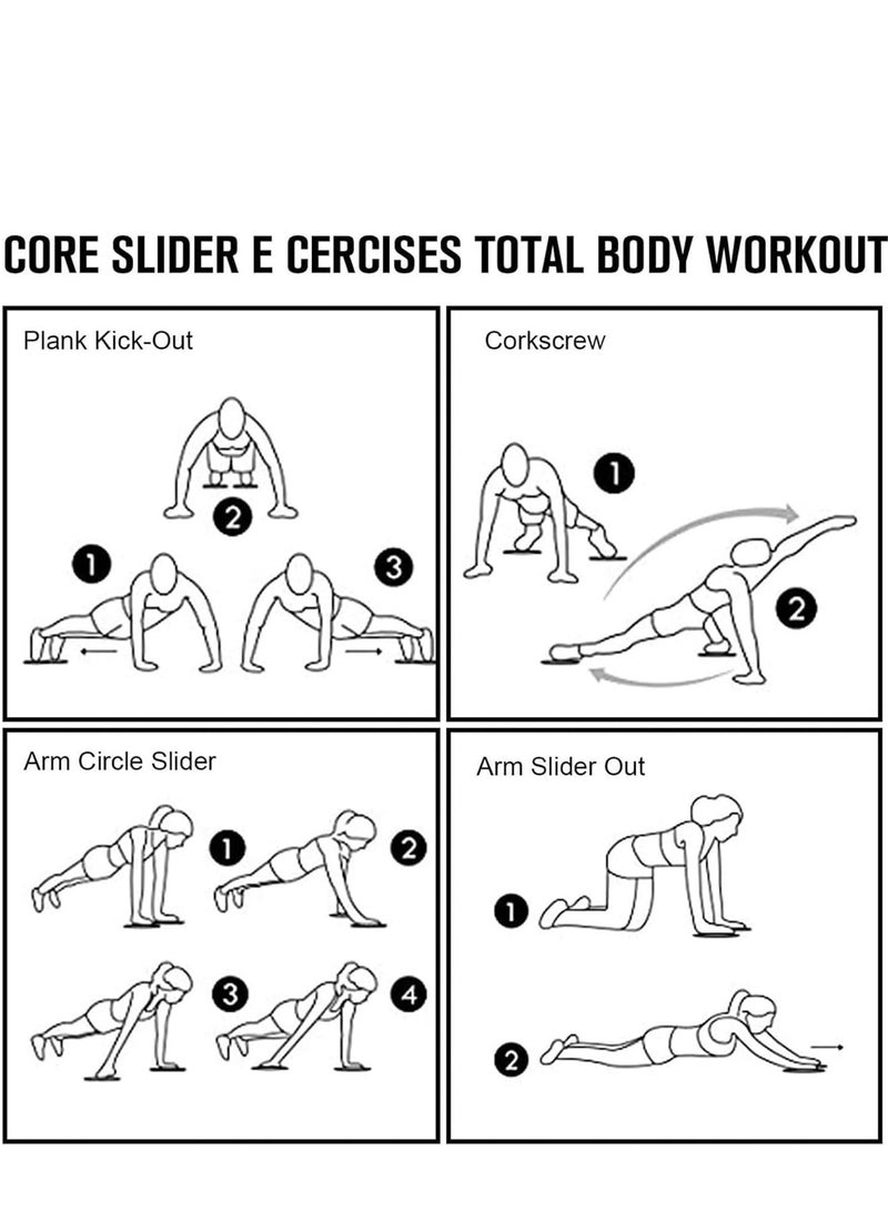 GRKC Strap-On Core Sliders for Full Body Workout – 2 Pack Gliding Discs with Hand & Foot Loops for Core Strength and Ab Training, Home & Outdoor Use - Image 3