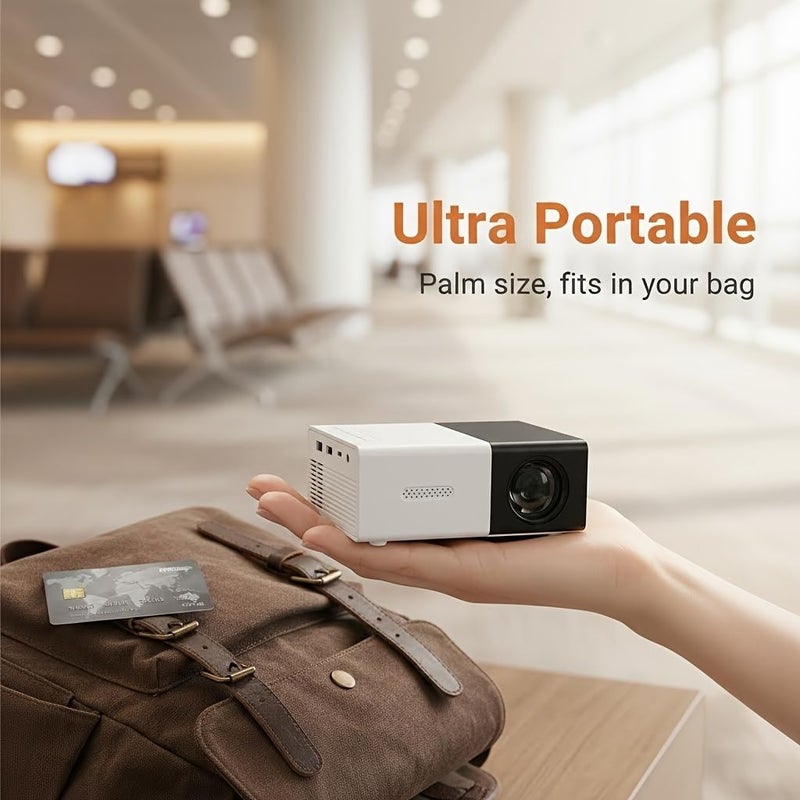 1pc Portable HD USB Home Projector For Backyard Cinema - Image 4