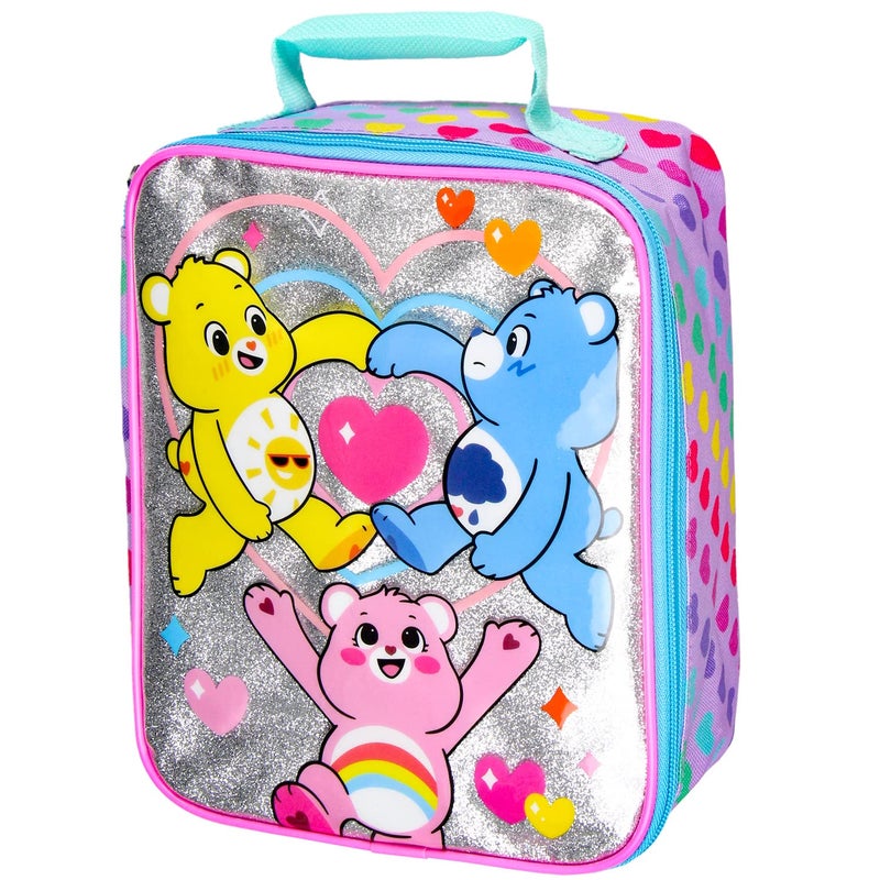 Bioworld Carebears Lunch Tote Clear Design With Iridescent Underlay Lunch Bag Box 10 - Image 2