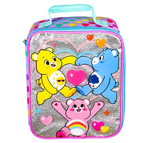 Bioworld Carebears Lunch Tote Clear Design With Iridescent Underlay Lunch Bag Box 10 - Image 3
