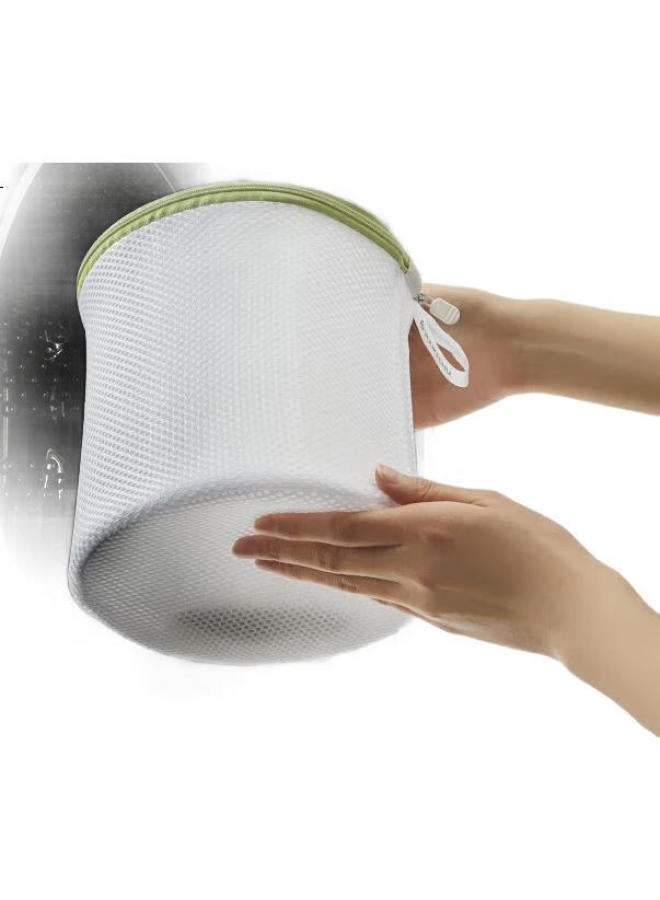 Youkeshu C-Class Laundry Bag Mesh Bag For Underwear And Bra Protection Washing Bag Anti-Deformation Household Washing Machine Special White 18*19Cm - Image 1