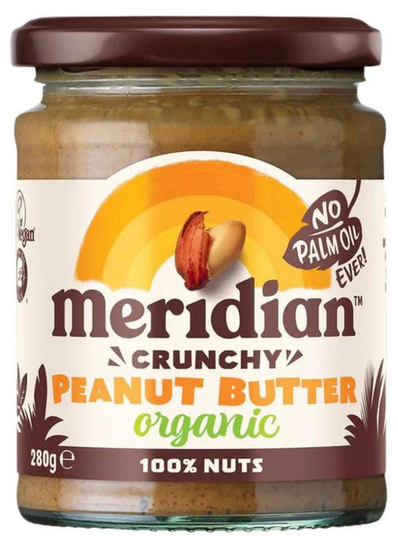 Meridian Crunchy Peanut Butter No Palm Oil Ever 100% Nuts 280G - Image 1