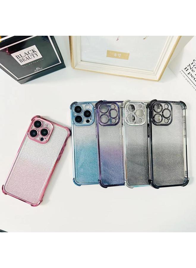 اس-توب جراب لهاتف iPhone 15 Plus، جراب هاتف TPU مقاوم للصدمات بأربع زوايا، لامع ومكهرب - Image 3