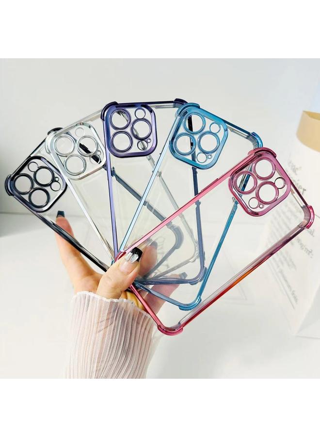 اس-توب جراب لهاتف iPhone 15 Plus، جراب هاتف TPU مقاوم للصدمات بأربع زوايا، لامع ومكهرب - Image 2