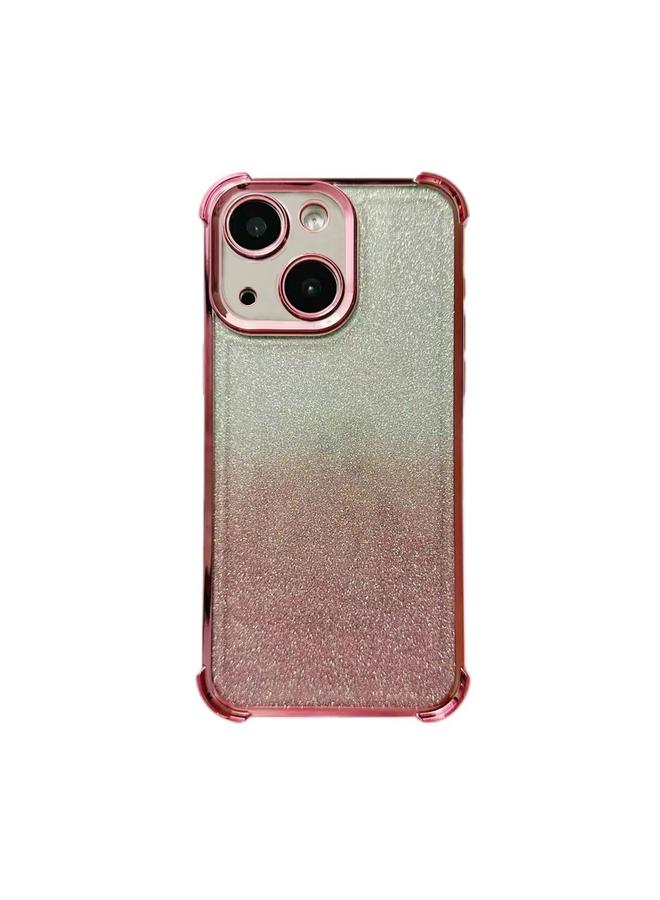 اس-توب جراب لهاتف iPhone 15 Plus، جراب هاتف TPU مقاوم للصدمات بأربع زوايا، لامع ومكهرب - Image 1