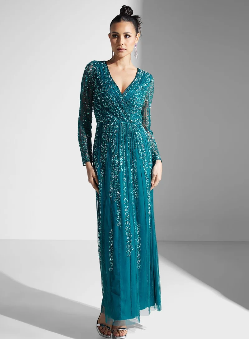 Namshi x Dima Sequin Embellished Dress