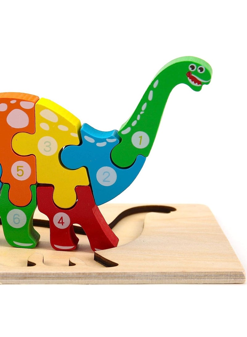 ميكسد ألغاز خشبية للأطفال من سن 3 إلى 5 سنوات، ألعاب مونتيسوري للأطفال من عمر سنتين، ألغاز خشبية للأطفال من عمر سنة فما فوق، عبوة من 4 ألغاز للأطفال الصغار - Image 4