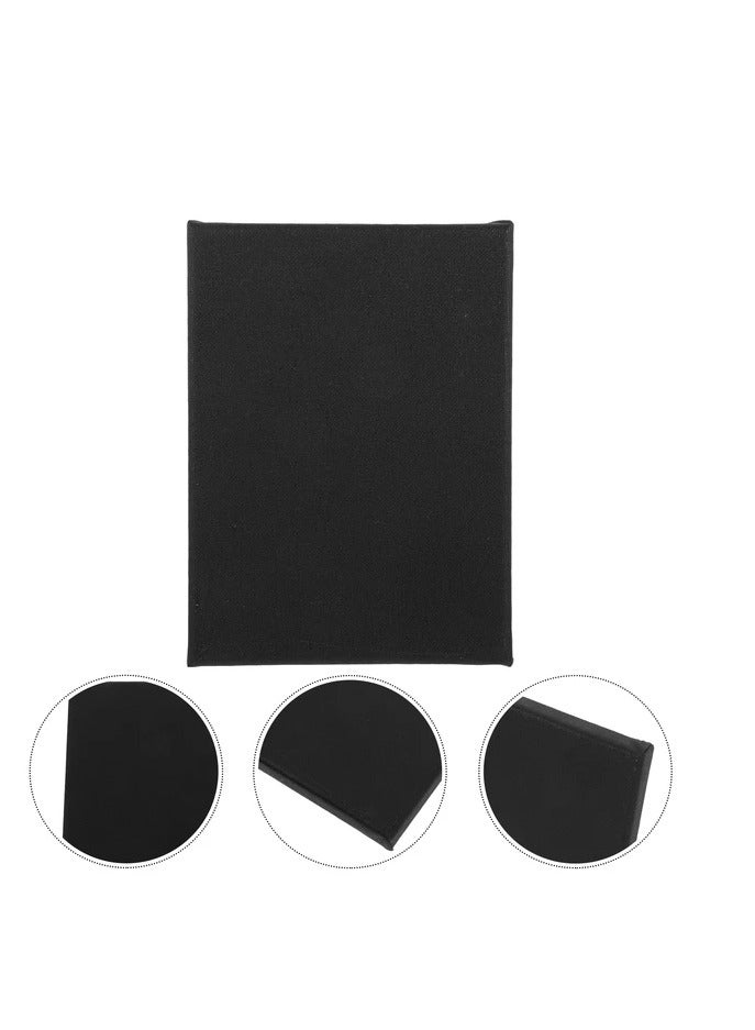 MOTARRO Canvas Black,30X30 CM 100% Cotton Primed Acid-Free Stretched Black canvas for Painting, Art Supplies for Acrylic Pouring, Oil Painting and Watercolor Paints (Pack of 2)  - Image 3